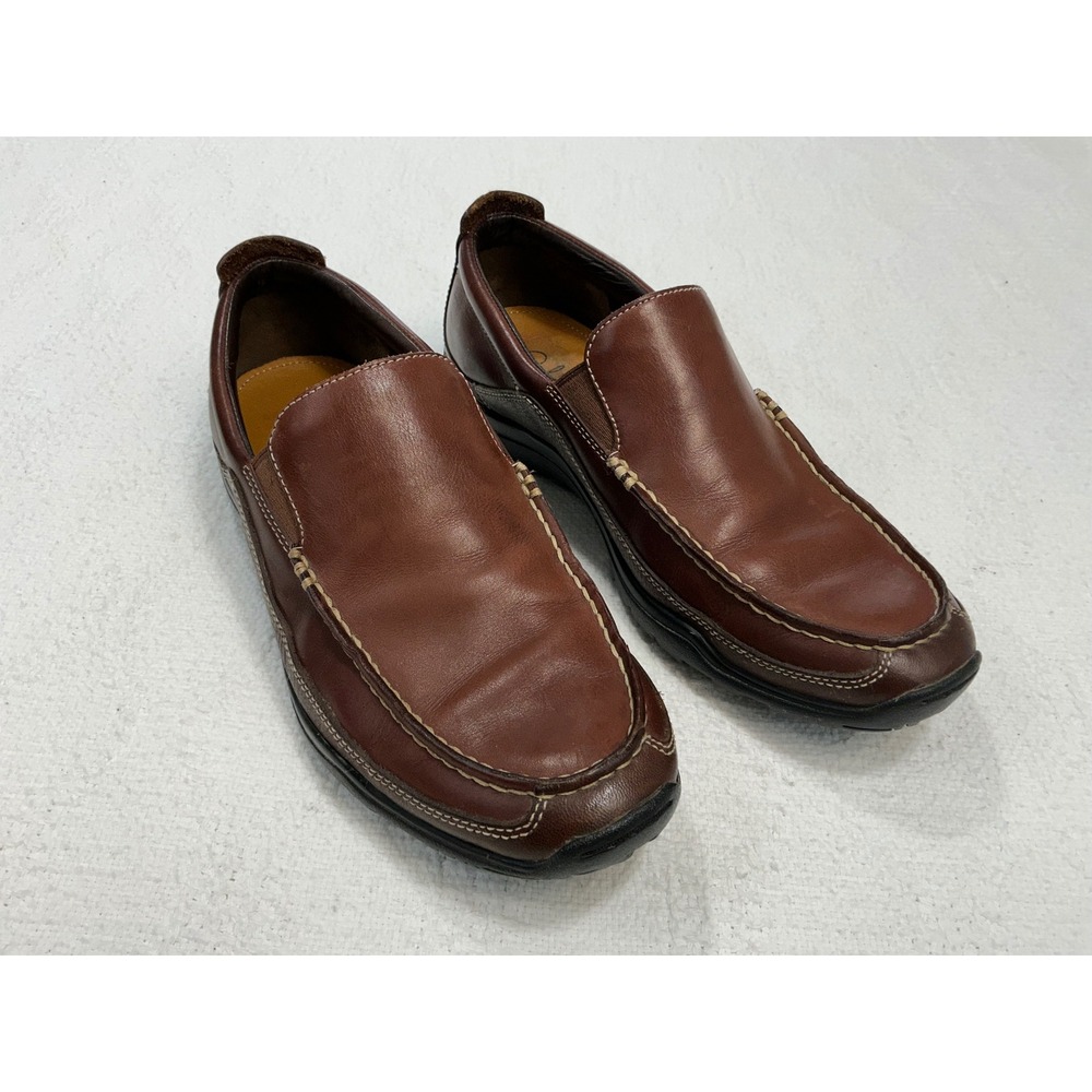 Cole Haan Brown Leather Slip On Loafers Mens‎ 8M Venetian